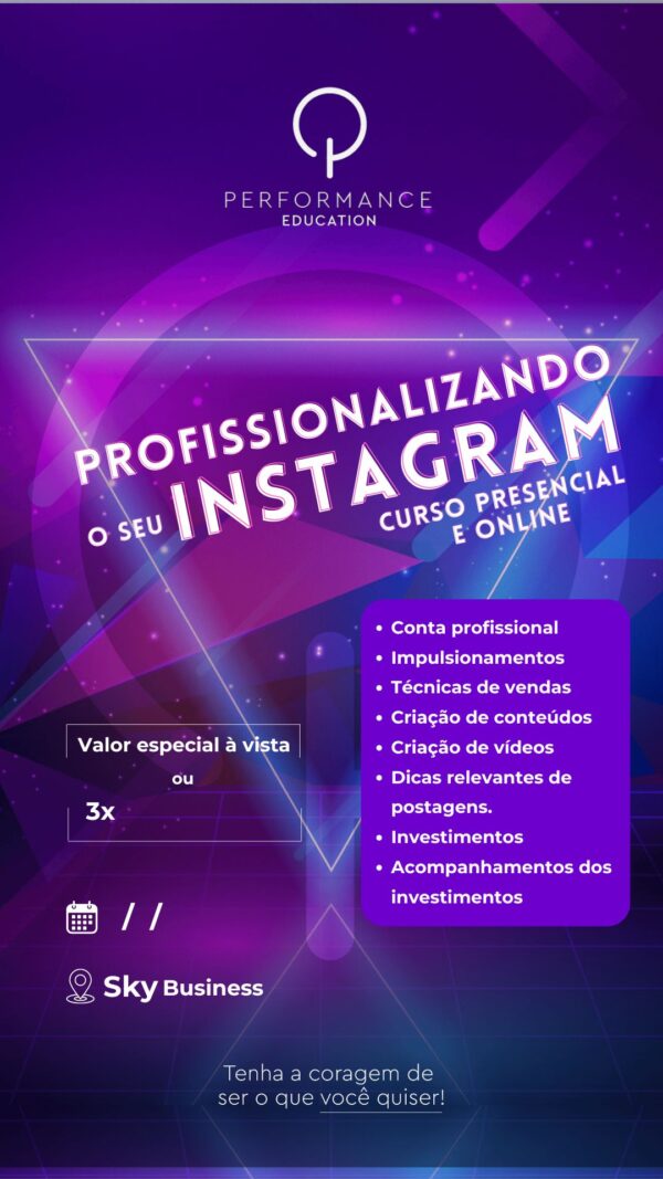 Profissionalizando Seu Instagram - Aguardando Próxima Turma