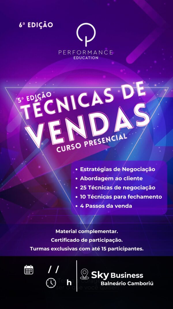 Técnicas de Vendas - Aguardando Próxima Turma